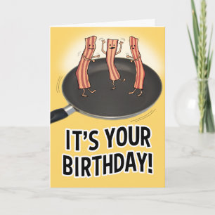 Funny Bacon Verjaardag Kaart