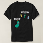 Funny Bacteria met antilichaam Medical Laboratory  T-shirt (Design voorkant)