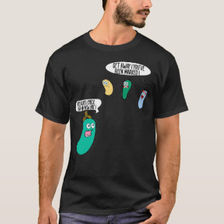 Funny Bacteria met antilichaam Medical Laboratory  T-shirt