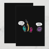 Funny Bacteria Pun Biology Science Bioloog Feestdagenkaart (Voorkant / Achterkant)