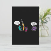 Funny Bacteria Pun Biology Science Bioloog Feestdagenkaart (Staand voorkant)