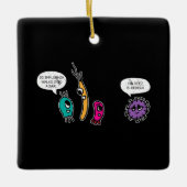Funny Bacteria Pun Biology Science Bioloog Keramisch Ornament (Voorkant)