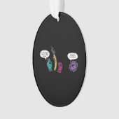 Funny Bacteria Pun Biology Science Bioloog Ornament (voorkant)