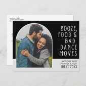 Funny Bad Dance beweegt Foto slaat de datum op Aankondigingskaart (Voorkant / Achterkant)