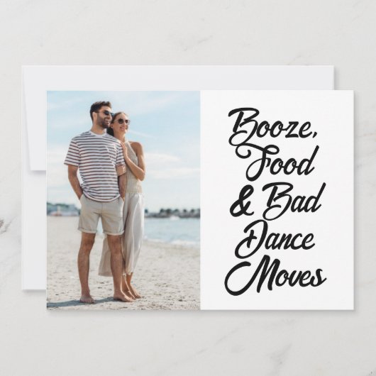 Funny Bad Dance Moves Photo Wedding Save The Date (Voorkant)