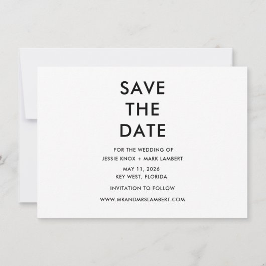 Funny Bad Dance Moves Photo Wedding Save the Date Aankondiging (Achterkant)