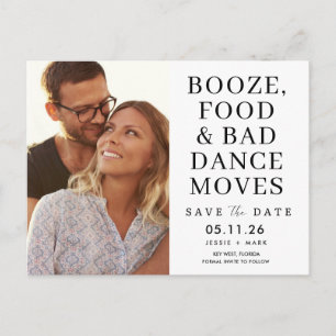 Funny Bad Dance Moves Wedding Save the Date Aankondigingskaart