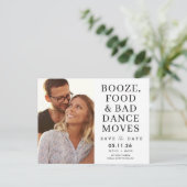 Funny Bad Dance Moves Wedding Save the Date Aankondigingskaart (Staand voorkant)