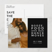 Funny Bad Dance Moves Wedding Save the Date Aankondigingskaart (Voorkant / Achterkant)