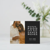 Funny Bad Dance Moves Wedding Save the Date Aankondigingskaart (Staand voorkant)