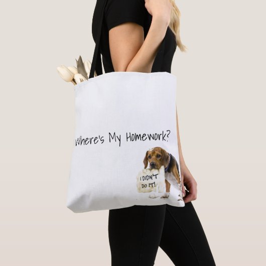 Funny Bad Dog Puppy ik heb het niet gedaan in Tas  (Dichtbij)