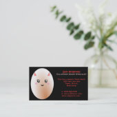 Funny Bad Egg Visitekaartje (Staand voorkant)