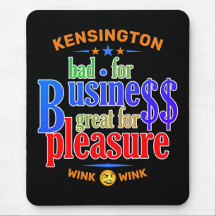 FUNNY Bad for Business Ideaal voor plezier Muismat