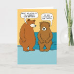 Funny Bad Fur Day Birthday Kaart<br><div class="desc">This funny cartoon birthday card features a bear who doesn't want to go out beerce of a bad fur. We've all been there. Thank you for choosing this origineel design by © Chuck Ingwersen. I post cartoons every day on Instagram: https://www.instagram.com/captainscratchy</div>