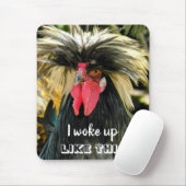 Funny Bad Hair Chicken Photo Meme Muismat (Met muis)