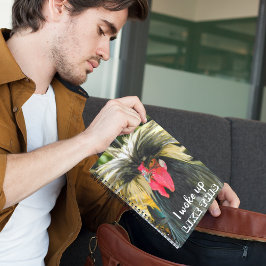 Funny Bad Hair Chicken Photo Meme Notitieboek