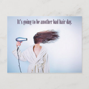 Funny Bad Hair Day briefkaart