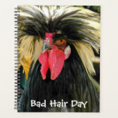 Funny Bad Hair Day Chicken Meme Planner (Voorkant)