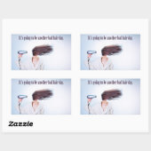 Funny Bad Hair Day stickers (Vel)