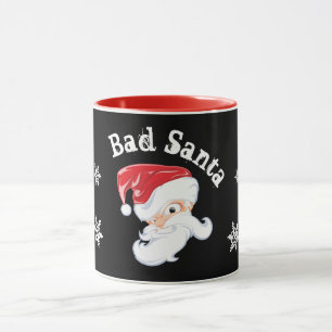 Funny Bad Santa 11 oz Combo Mok