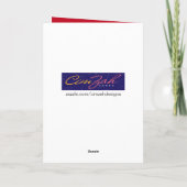 Funny Bad Santa Arrested Holiday Card Feestdagen Kaart (Achterkant)