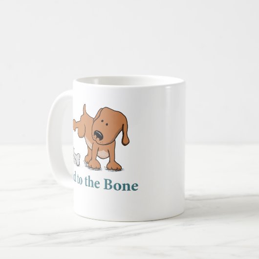 Funny Bad to Bone Dog Koffiemok (Voorkant links)