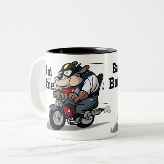 Funny Bad to Bone Mok (Voorkant links)