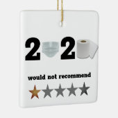 Funny Bad Year 2020 Kerstmis Keramisch Ornament (Rechts)