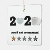 Funny Bad Year 2020 Kerstmis Keramisch Ornament (Links)