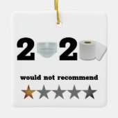 Funny Bad Year 2020 Kerstmis Keramisch Ornament (Voorkant)