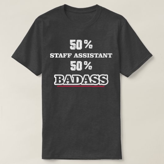 Funny Badass-medewerker T-shirt (Design voorkant)