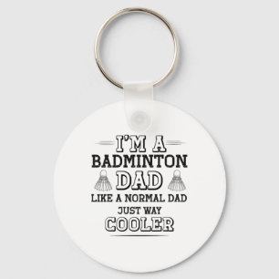 Funny Badminton Dad Shirt Mannen Badminton Speler Sleutelhanger