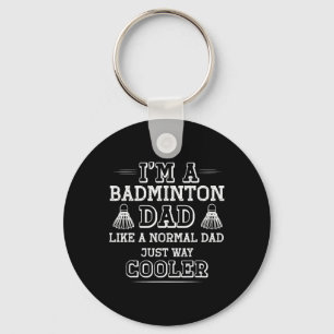 Funny Badminton Dad Shirt Mannen Vrouwen Badminton Sleutelhanger