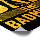 Funny Badminton Design for Men Women Kinder Badmin Poster (Hoek)