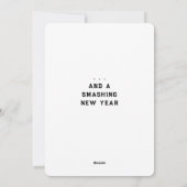 Funny Badminton-Kaarten voor Kerstmis Feestdagenkaart (Achterkant)