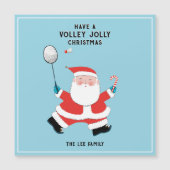 Funny Badminton-kerstfeestkaarten (Voorkant)