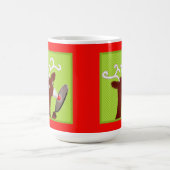 Funny Badminton Kerstmis Koffie Mok (Center)