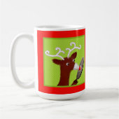 Funny Badminton Kerstmis Koffie Mok (Links)