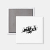Funny Badminton Player Humor Smash Shuttle Magneet (Voorkant / Achterkant)