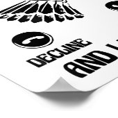 Funny Badminton Player Love Shuttle Design 2  Poster (Hoek)