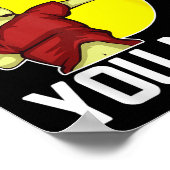 Funny Badminton Player You Blink, You Miss  Poster (Hoek)