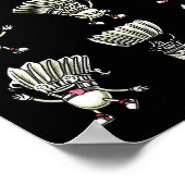 Funny Badminton Shuttle Player Design Mannen Dames Poster (Hoek)