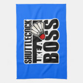 Funny Badminton Shuttlecock Theedoek (Verticaal)