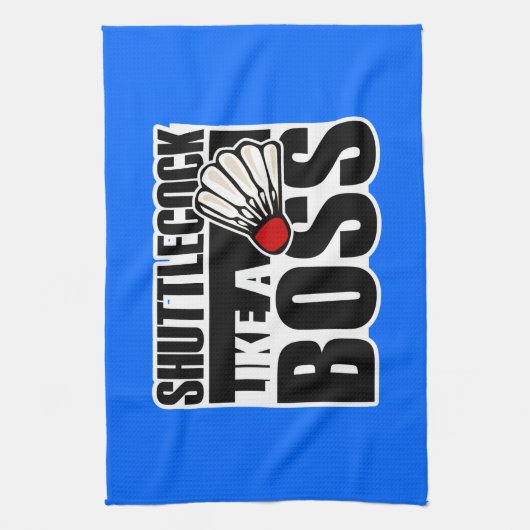 Funny Badminton Shuttlecock Theedoek (Verticaal)