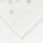 Funny Badminton Xmas Tree Lights Santa Men Women C Fleece Deken (Hoek)