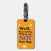 Funny Bagagelabel (Achterkant verticaal)