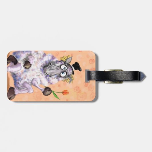 Funny Bagagelabel Ram met ventilator (Achterkant horizontaal)