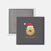 Funny Bagel Christmas Graphics Lights Lover  Magneet (Voorkant / Achterkant)