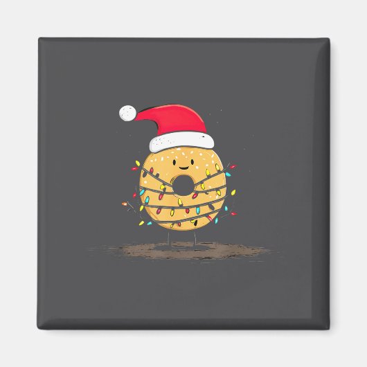 Funny Bagel Christmas Graphics Lights Lover  Magneet (Voorkant)
