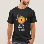 Funny Bagel Tennis Player T-shirt (Voorkant)